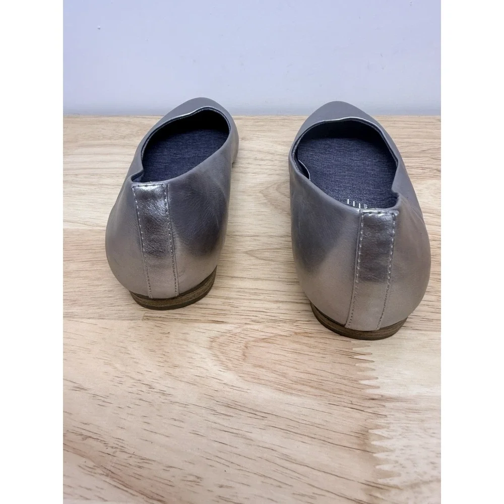 Dr. Scholl's Aston ballet flats in a‎ pewter metallic Size 7.5 Women's #63